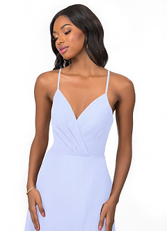 Azazie Everleigh Bridesmaid Dresses Lavender A-Line Sweetheart Pleated Chiffon Dress image7