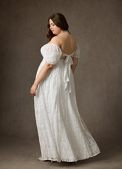 Azazie Britt Häämekot A-linja Sydämenmuotoinen pääntie Pitsi Lattian pituus Pukeutua image11