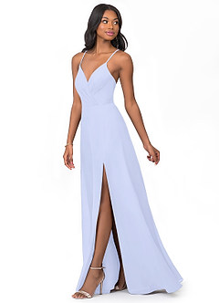 Azazie Everleigh Bridesmaid Dresses Lavender A-Line Sweetheart Pleated Chiffon Dress image6