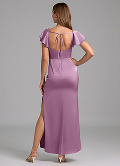 Azazie Demia Bridesmaid Dresses Wisteria Sheath Sweetheart Neckline Stretch Satin Dress image6