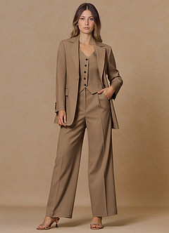 front Rowan Trufa Traje de dos piezas de alto rendimiento con tejido refinado