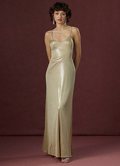 Anika Taupe Maxi Dress image1
