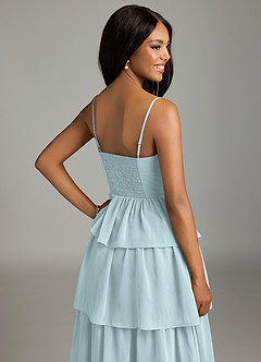 Azazie Kaiden Bridesmaid Dresses Mist A-Line Sweetheart Neckline Chiffon Dress image7