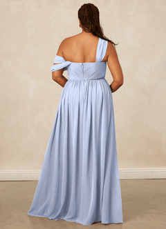 Christian Siriano Bridal for Azazie 1014 Brautjungfernkleider A-Linie Schulterfrei Chiffon Kleid Eis image17