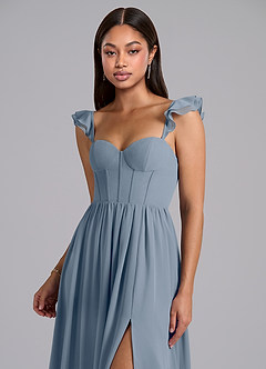 Azazie Denisse Bridesmaid Dresses Twilight A-Line Ruched Chiffon Dress image6