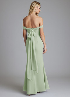 Azazie Solstice Final Sale Dusty Sage Mermaid Strapless Chiffon Convertible Dress image7