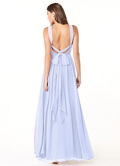 Azazie Dionne Bridesmaid Dresses Lavender A-Line Corset Chiffon Dress image2