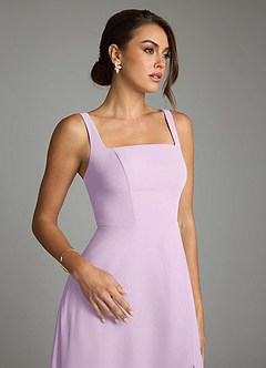 Azazie Debra At-home Try On Dresses Agave A-Line with Pockets Chiffon Convertible Dress image3