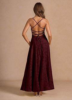 Marlo Wine Corset Prom Dress image2