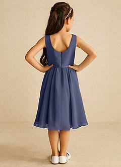 Azazie Ari Flower Girl Dresses Stormy A-Line Sleeveless Chiffon Dress image6