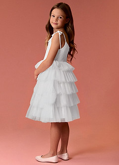 Barbie ♥ Azazie Flower Girl Dresses Diamond White Dress image7