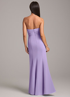 Azazie Yola Final Sale Lilac Mermaid Strapless Chiffon Convertible Dress image6