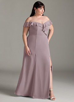 Azazie Sophie Bridesmaid Dresses Dusk A-Line Off the Shoulder Chiffon Convertible Dress image10