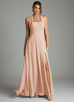 Azazie Tamira Suknie dla druhen Linia A Pofałdowany Szyfon Do ziemi Sukienka image1