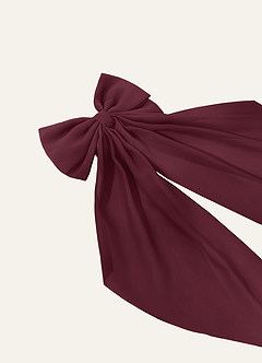 front Matching Color Chiffon Bow Hair Clip