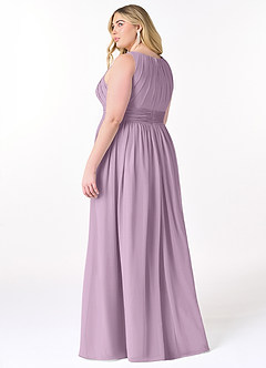 Azazie Harper Bridesmaid Dresses Wisteria A-Line Pleated Chiffon Dress image7