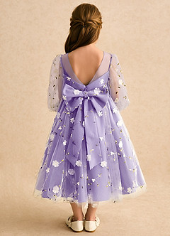 Azazie Elowen Flower Girl Dresses Tahiti A-Line Sweetheart Neckline Lace Dress image2