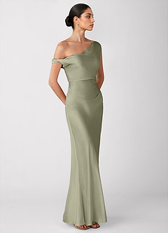 Vestido Salvia Polvorienta Largo Avela image5