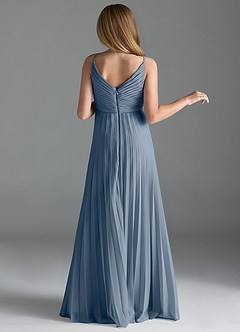 Azazie Raychelle Junior Twilight A-Line Pleated Chiffon Dress image4