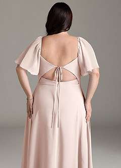 Azazie Chloe Bridesmaid Dresses Rose Petal A-Line Sweetheart Neckline Chiffon Dress image13
