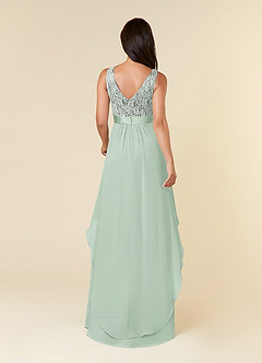 Azazie Xella Mother of the Bride Dresses Agave A-Line Lace Chiffon Dress image4