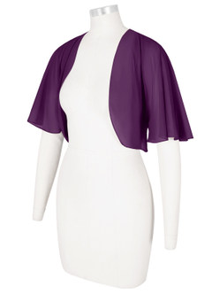 front Azazie Dopasowany kolor Salome Chiffon Wrap