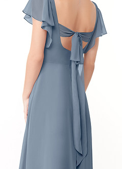 Azazie Syenna Bridesmaid Dresses Twilight A-Line Ruched Chiffon Dress image3
