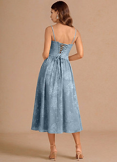 Isaura Powder Blue Midi Dress image2