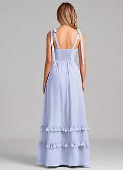 Azazie Anastacia Brautjungfernkleider A-Linie Herzausschnitt Chiffon Kleid Lavendel image2