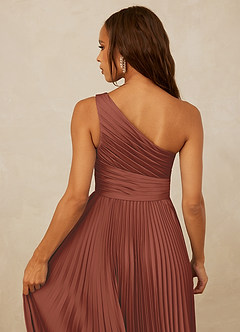 Christian Siriano Bridal for Azazie 1008 Bridesmaid Dresses Auburn A-Line One Shoulder Stretch Satin Dress image6