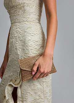 front Rhinestone Sequin Embellished Envelope Shoulder Bag