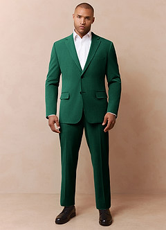 front James Emerald Structured Stretch Suit