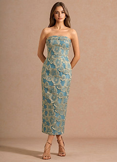 Abito Maxi Lago Blu Valorae image3
