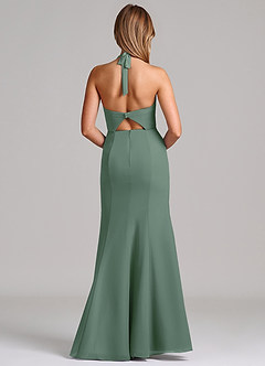 Azazie Emeria Suknie dla druhen Syrena Dekolt w kształcie serca Szyfon Do ziemi Sukienka image2