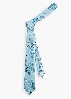 front Matte Satin Skinny Tie and Pocket Square Set