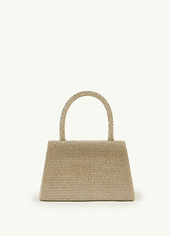 front Rhinestone Embellished Bow Handbag