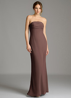 Azazie Ailanie Final Sale Bermuda Mermaid Strapless Chiffon Dress image1