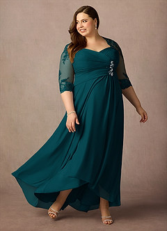 Azazie Anne Mother of the Bride Dresses Pine Sheath Sweetheart Sequins Lace Dress image12