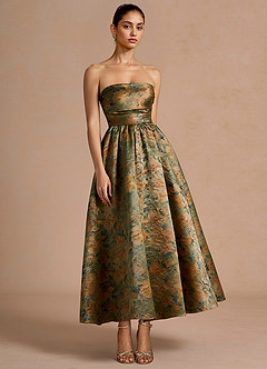 Ziva Vintage Teal Maxi Dress image3