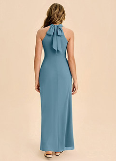 Azazie Doretta Junior Abito Tubino in Chiffon Plissettato Bermuda image2