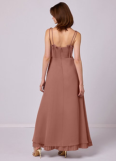 Barbie ♥ Azazie Bridesmaid Dresses Cedar Rose A-Line Pleated Chiffon Dress image6