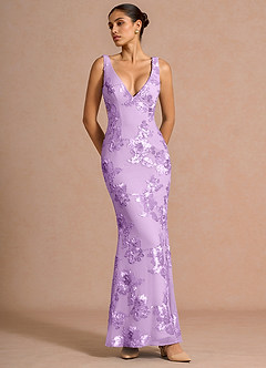 Robe Maxi Lilas Givré Ivellea image3