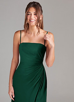 Azazie Aliani 신부 들러리 드레스 쉬스 스트랩리스 쉬폰 바닥 길이 드레스 image2