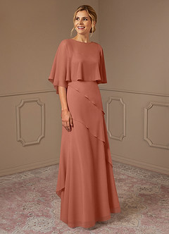 Azazie Bowie Mother of the Bride Dresses MAI TAI A-Line Chiffon Dress image2