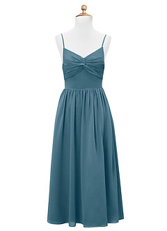 Azazie Zeya Junior Bermuda A-Line Chiffon Dress image7