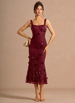 Robe Mi-Longue Vin Zarelle image4