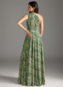 Azazie Charlize Bridesmaid Dresses Meadow Bloom A-Line One Shoulder Chiffon Dress image2