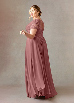 Azazie Annette Mother of the Bride Dresses A-Line Lace Chiffon Floor-Length Dress image10