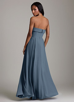 Azazie Lucienne Bridesmaid Dresses Neptune A-Line Strapless Chiffon Convertible Dress image2