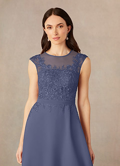 Azazie Klaus Mother of the Bride Dresses Stormy A-Line Scoop Sequins Chiffon Dress image5